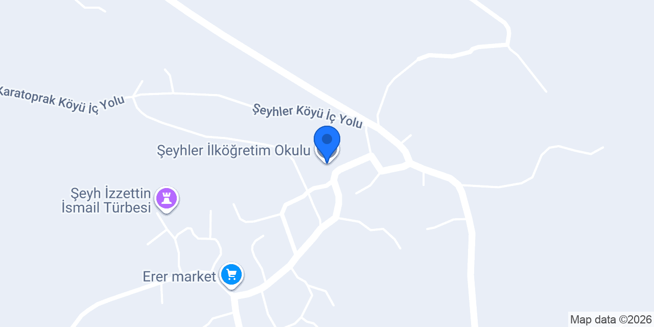 Şeyhler İlköğretim Okulu konumu