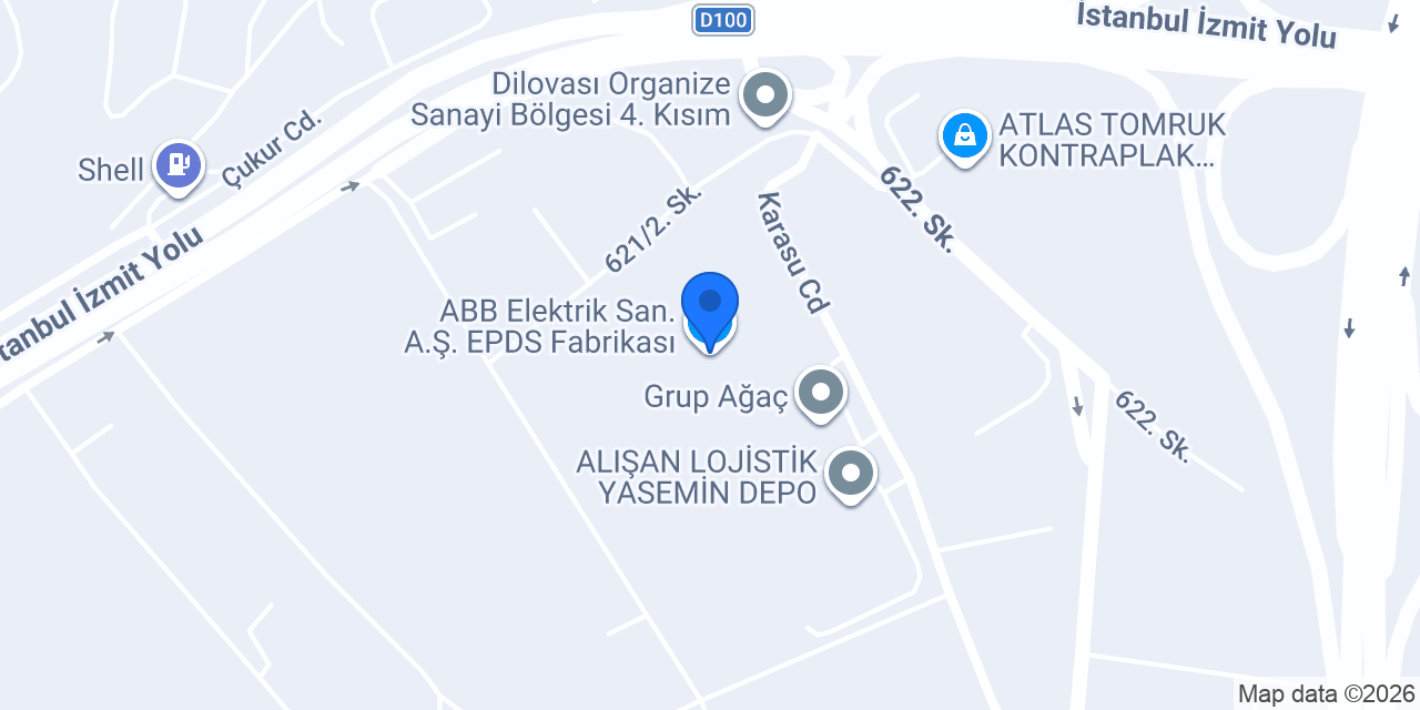ABB Elektrik San. A.Ş. EPDS Fabrikası konumu