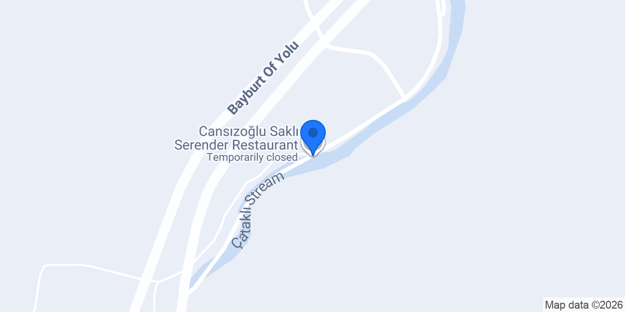 Cansızoğlu Saklı Serender Restaurant konumu