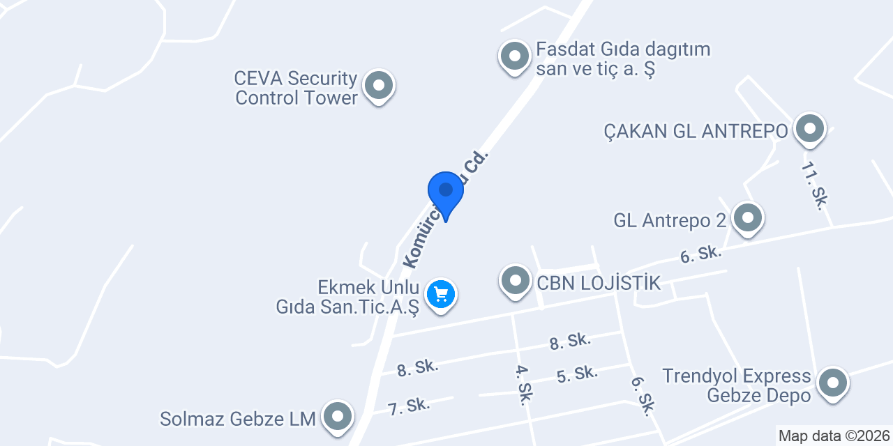 Güngör Makina konumu