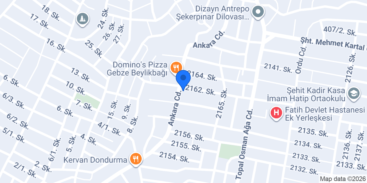 ZARAPEN GEBZE konumu