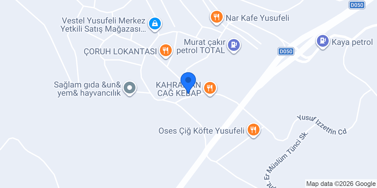 Süthane Şarküteri konumu