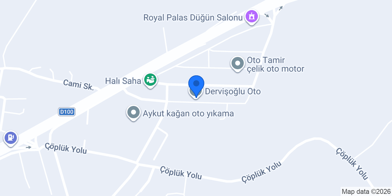 Dervişoğlu Oto konumu