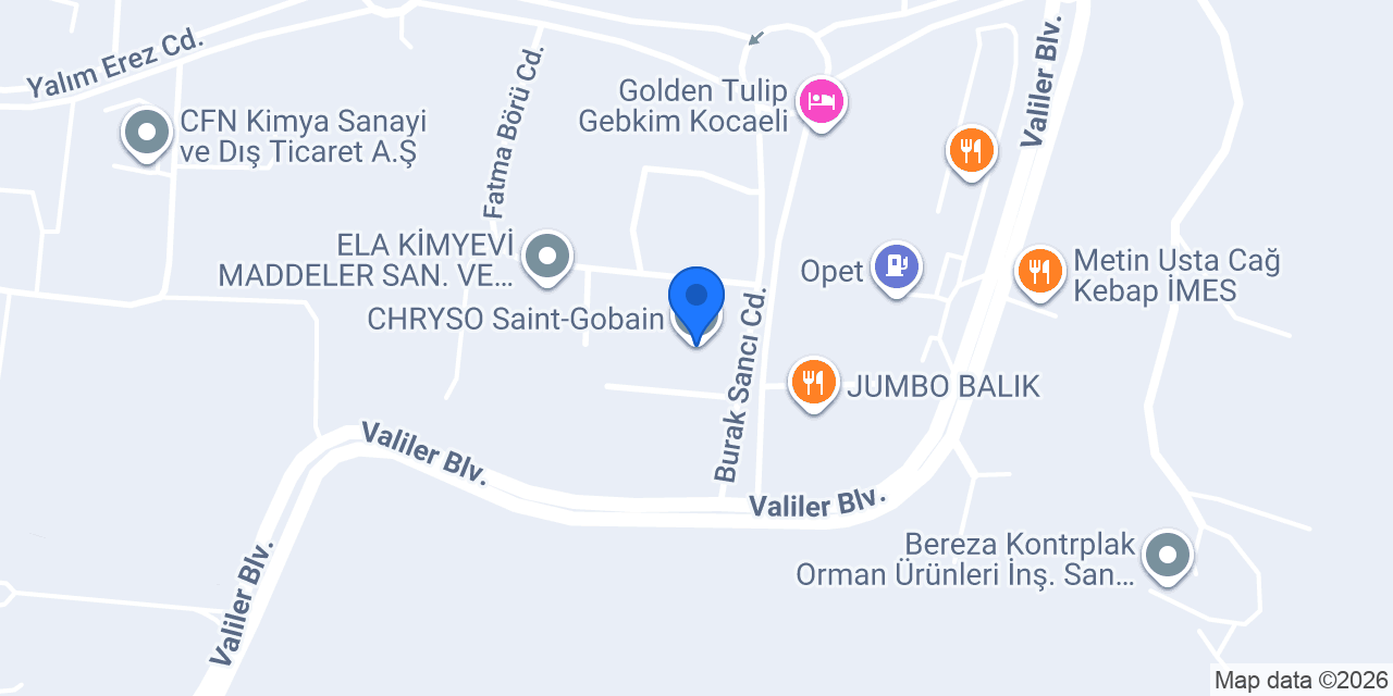CHRYSO Saint-Gobain konumu