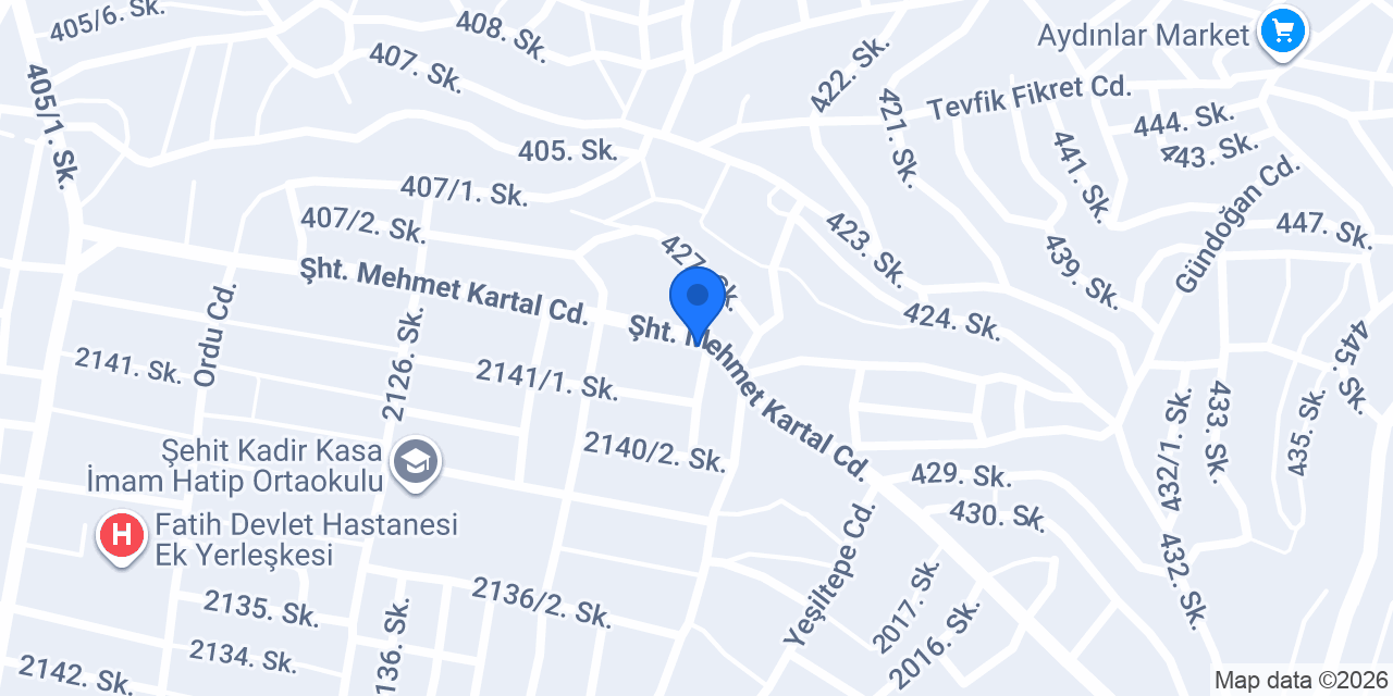 Sürat Kargo Orkide Şube konumu