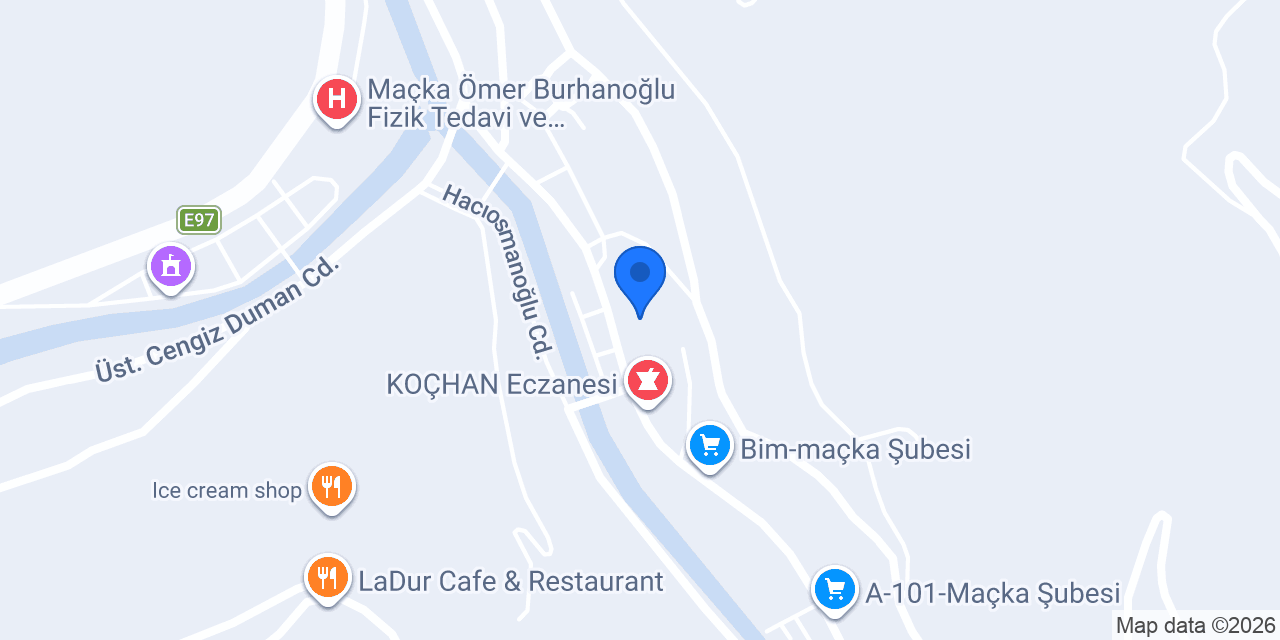 Maçka Adliyesi konumu