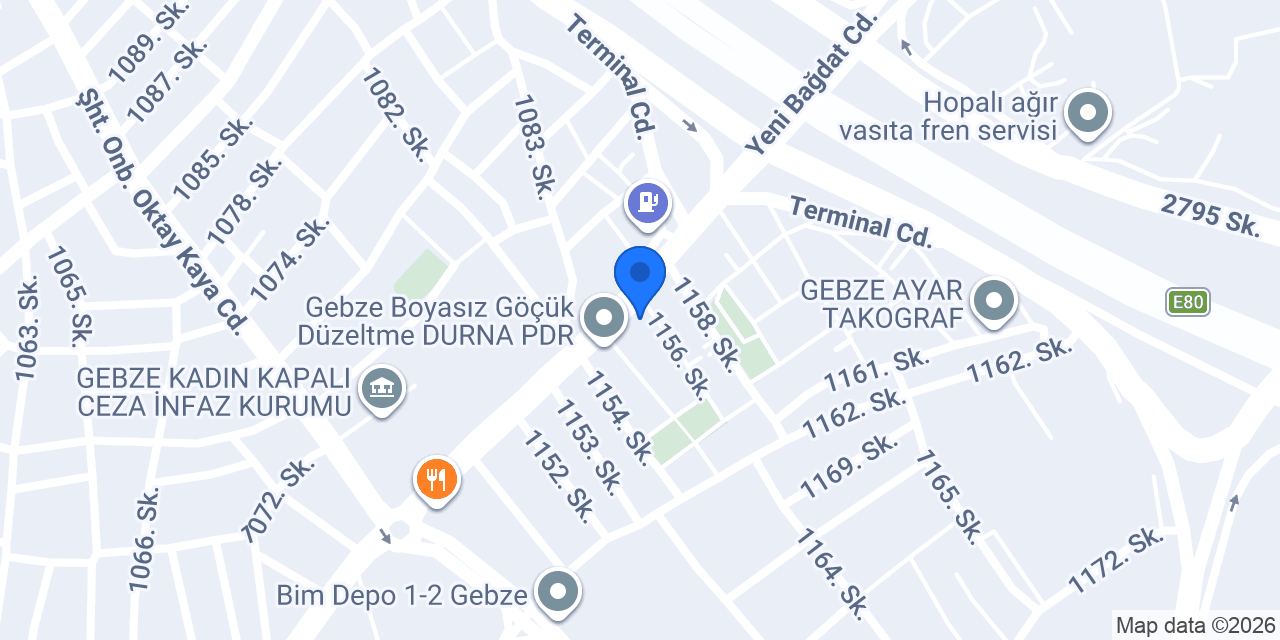 TURYAP GEBZE SANAYİ konumu