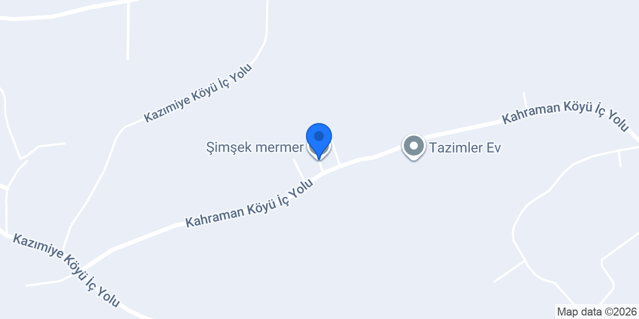 Şimşek mermer konumu