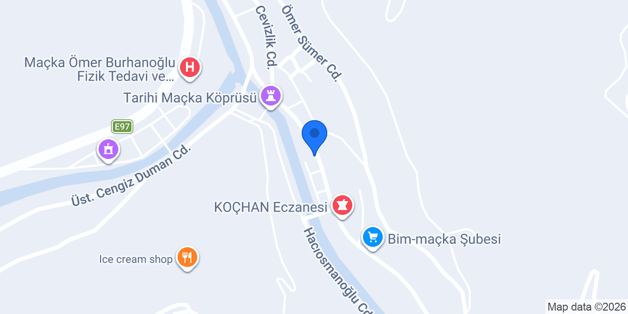 Halkbank Maçka Şubesi konumu