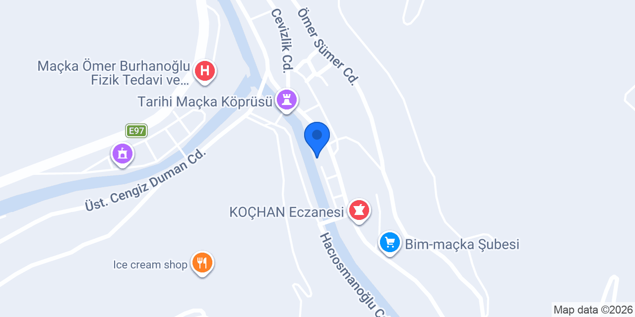 Barutçu Suites Maçka konumu