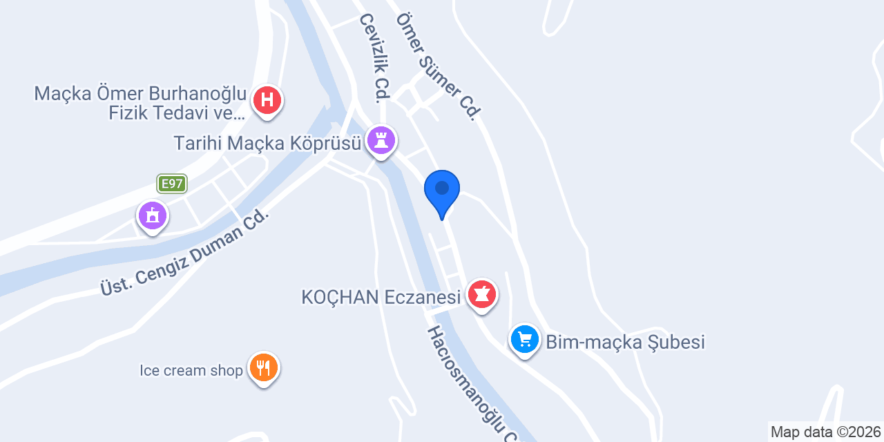 Gündoğdu Mobilya Maçka konumu