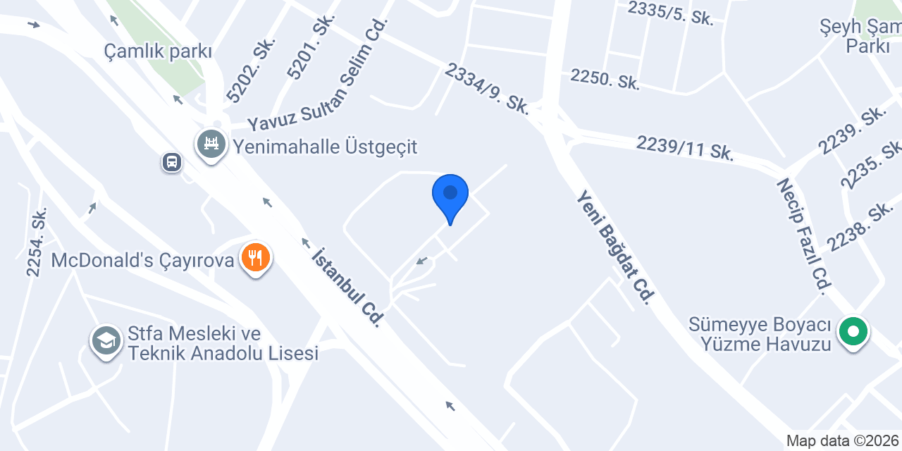 Asenat tesisat konumu