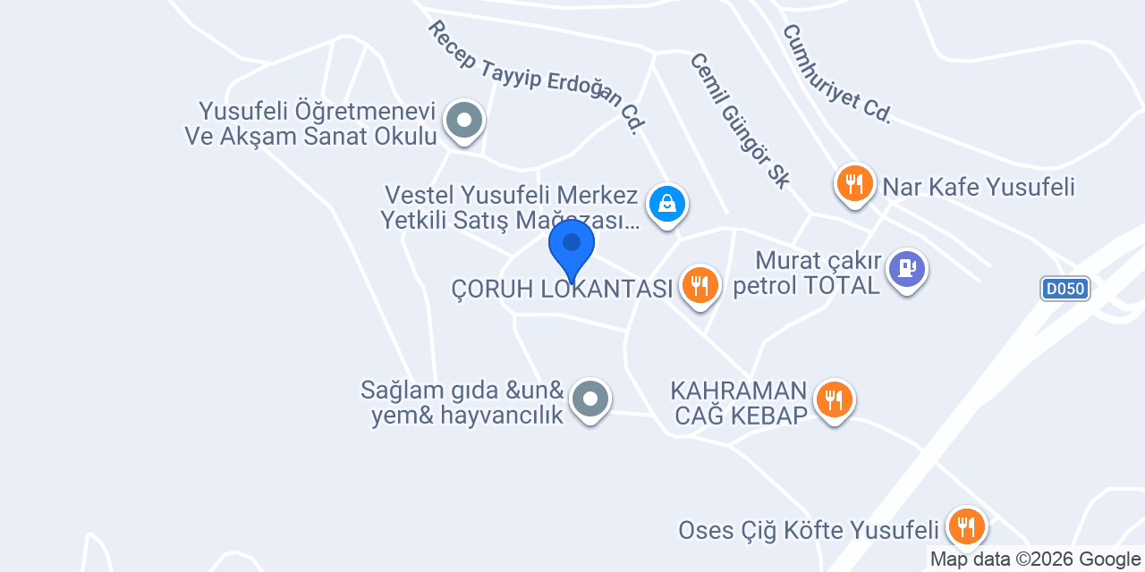GSB Yusufeli Gençlik Merkezi konumu