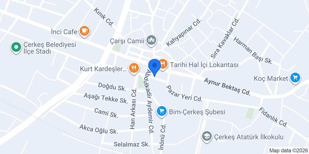 Avcı Veteriner Kliniği konumu