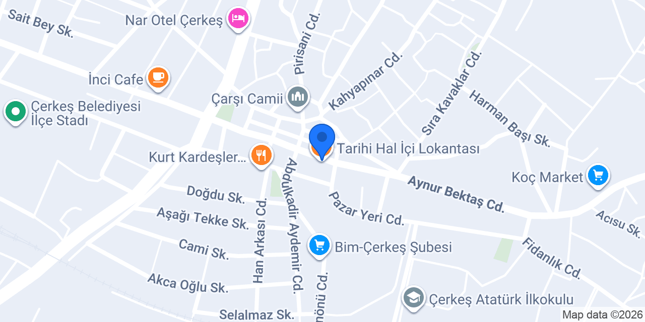 Elvan gıda ve ihtiyaç maddeleri konumu
