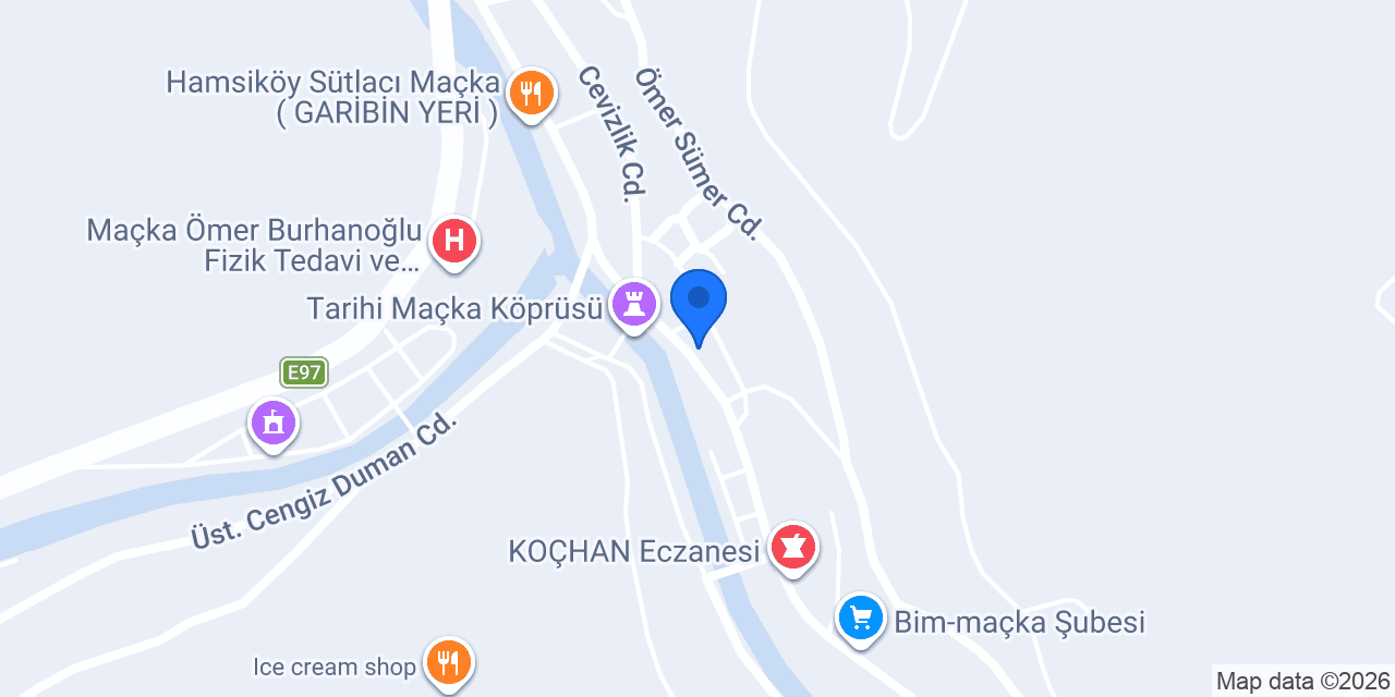 Maçka Belediyesi konumu