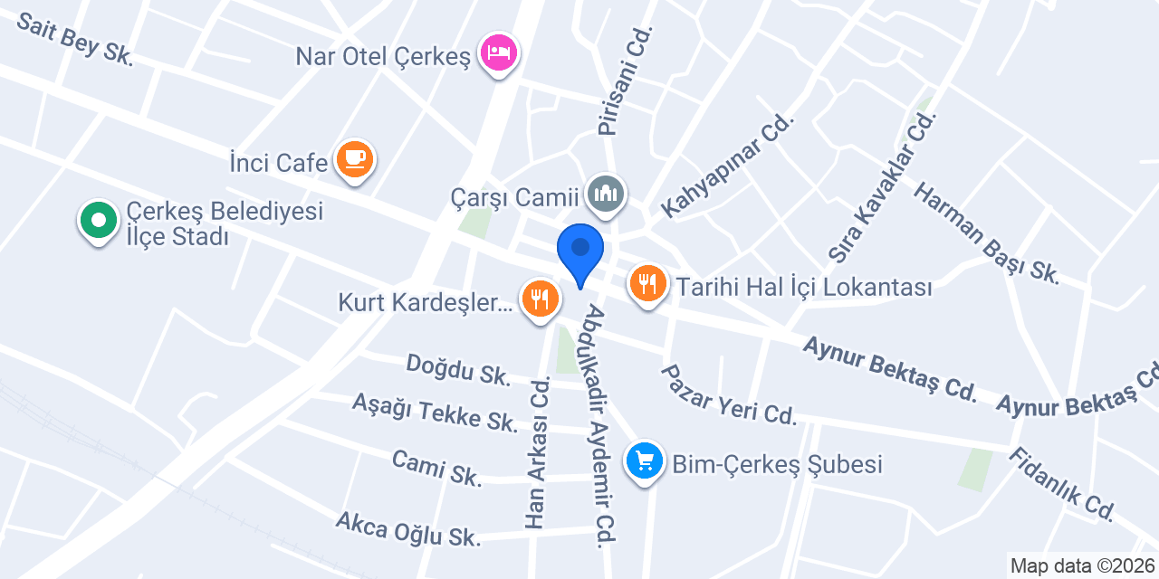 Şirin Döner konumu