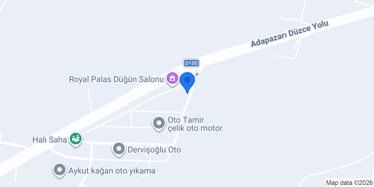 Ensar oto egzos konumu
