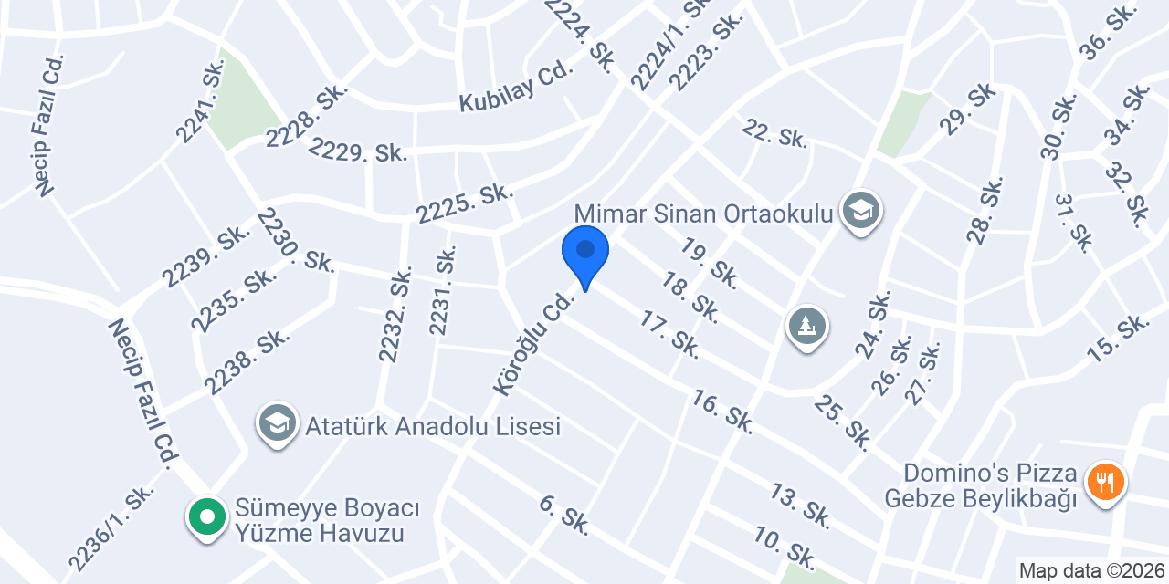 Bilgi İlkokulu konumu