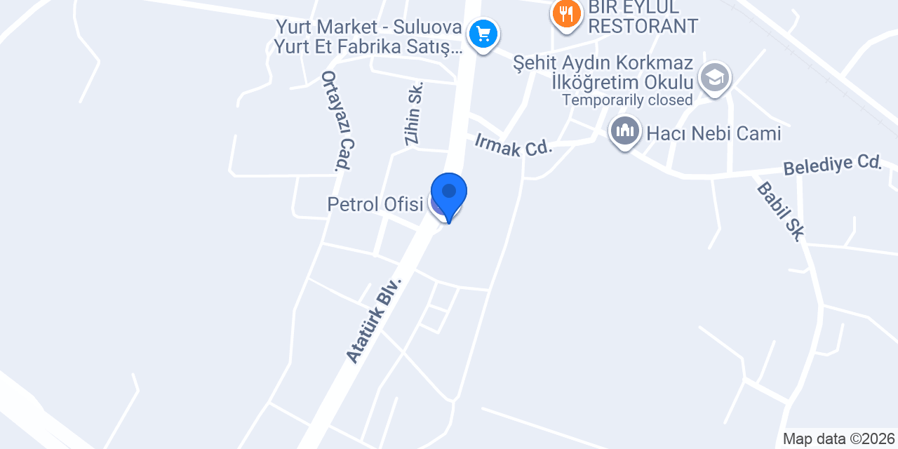Petrol Ofisi konumu