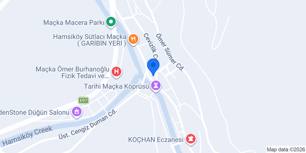 Maçka Adıyörem Çiğköfte konumu