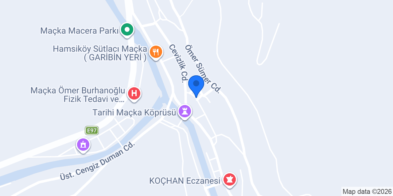Maçka Optik Lens konumu