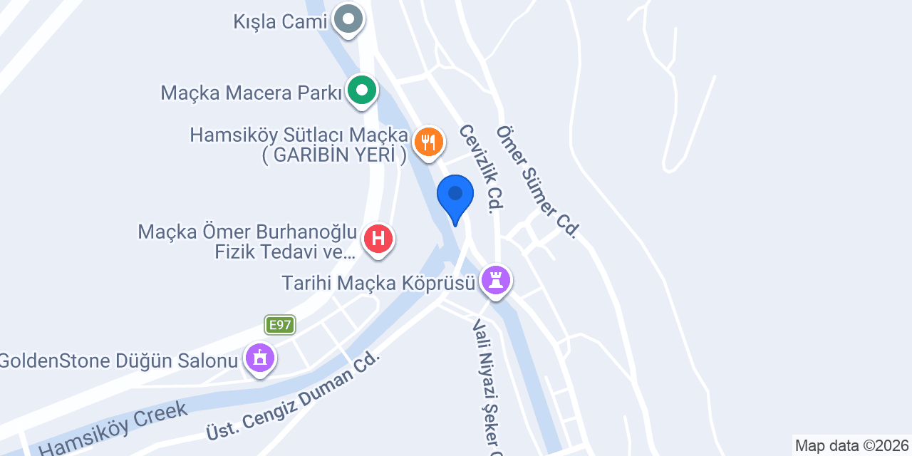 KÖYLÜM ÇİFTLİK MAÇKA ŞARKÜTERİ konumu
