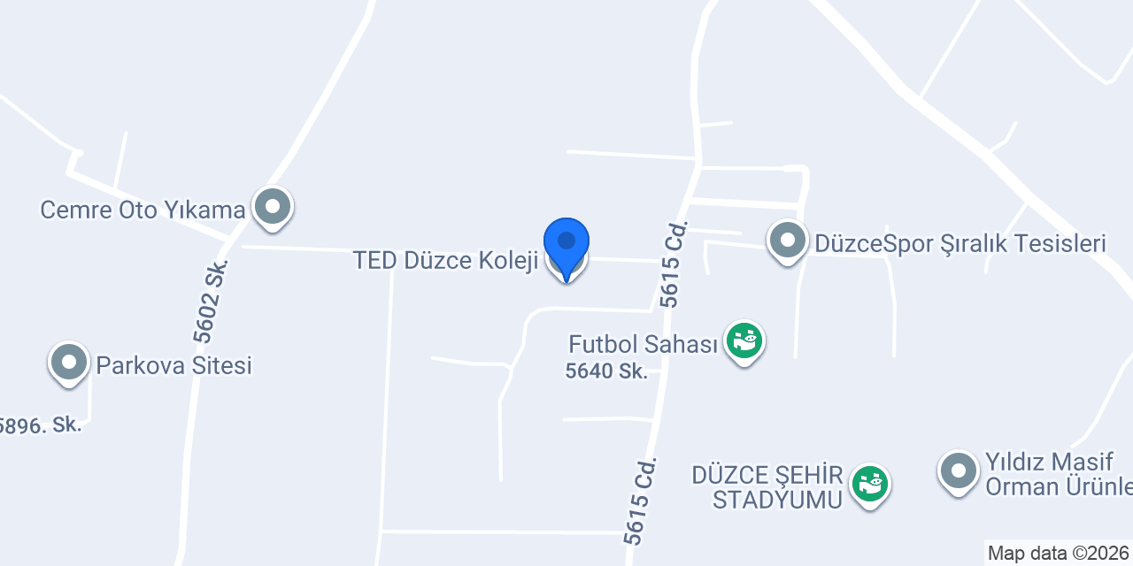 TED Düzce Koleji konumu
