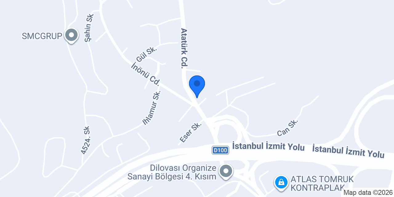 KMC Hafriyat Kepçe ve Yapı Malzemeleri Gebze konumu