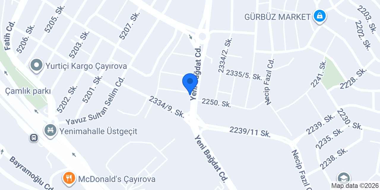 AutoNET OTO konumu