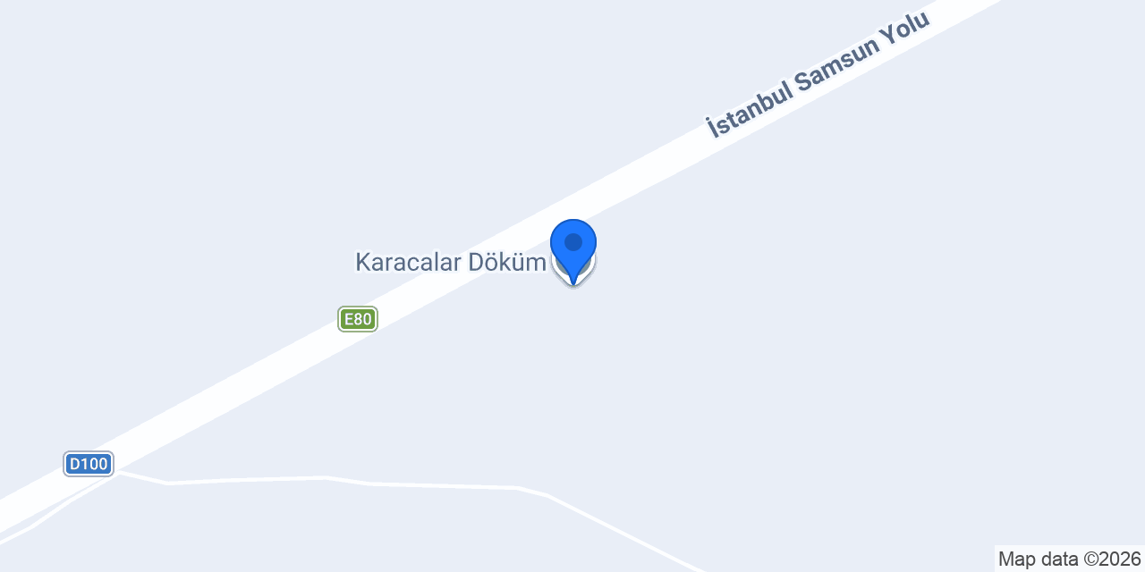 Karacalar Döküm konumu