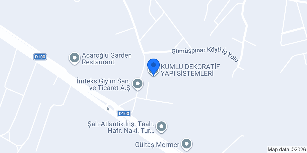 KUMLU DEKORATİF YAPI SİSTEMLERİ konumu