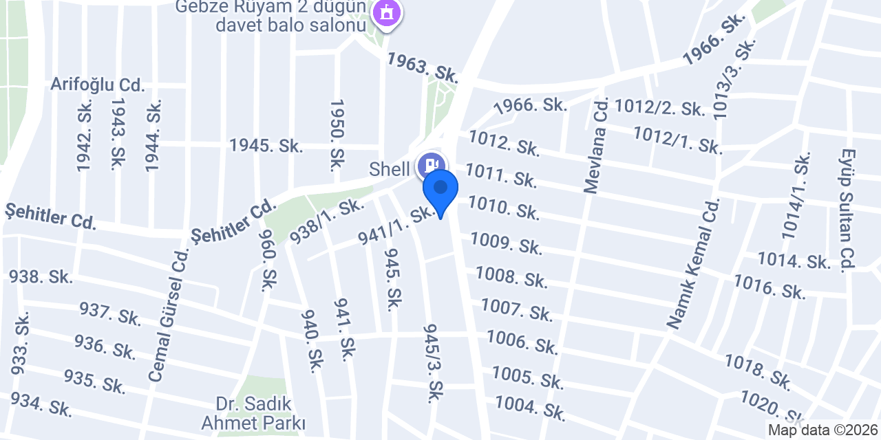 Lastikçi Șener OTO konumu