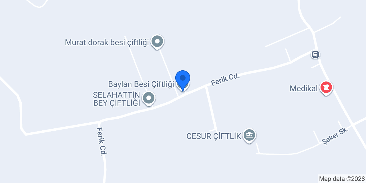 Baylan Besi Çiftliği konumu