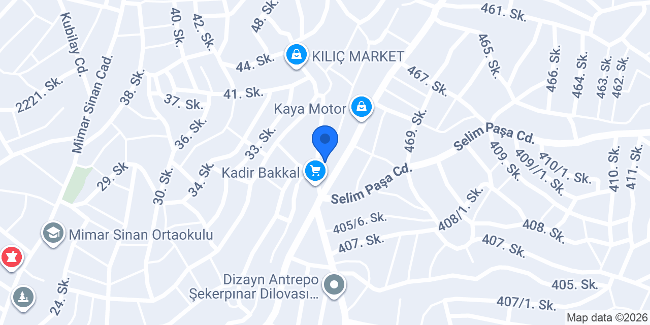ÇAKIR DEKORASYON konumu