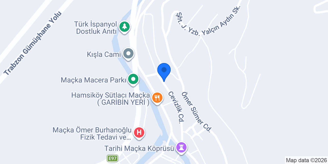 çiğköftemiss Trabzon Maçka konumu