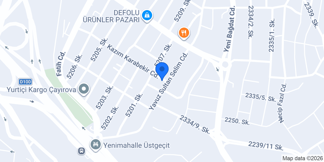 Özyıl Araç Bakım Servisi konumu