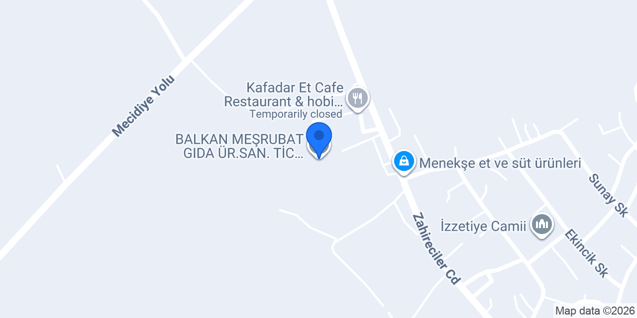 BALKAN MEŞRUBAT GIDA ÜR.SAN.TİC.LTD.ŞTİ konumu