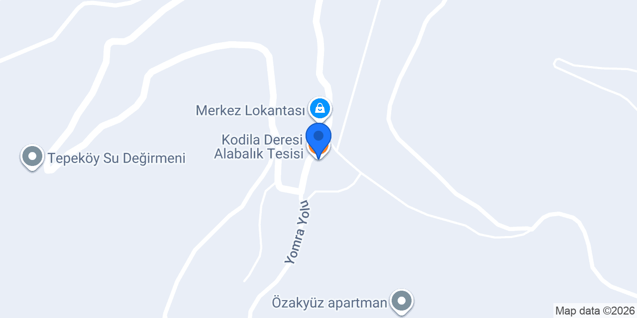 Kodila Deresi Balık Restoranı konumu