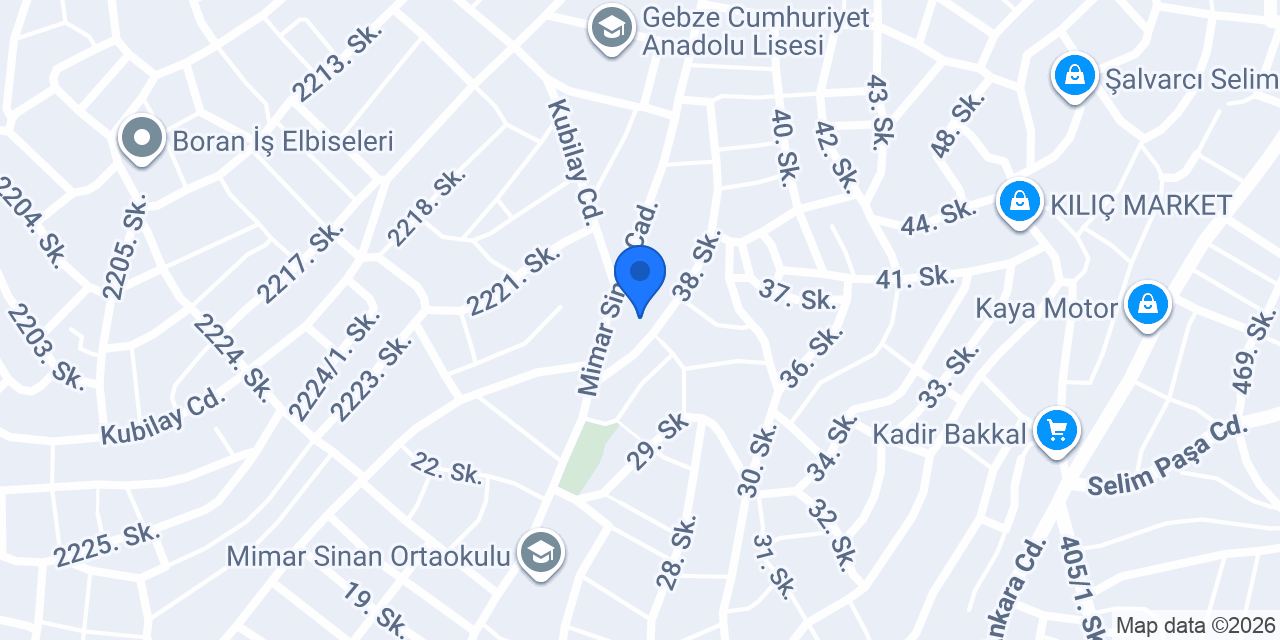 Ensar Oto Kaporta konumu