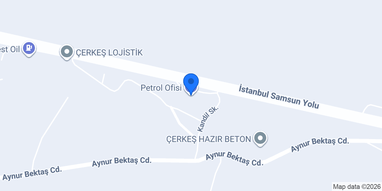 Petrol Ofisi konumu