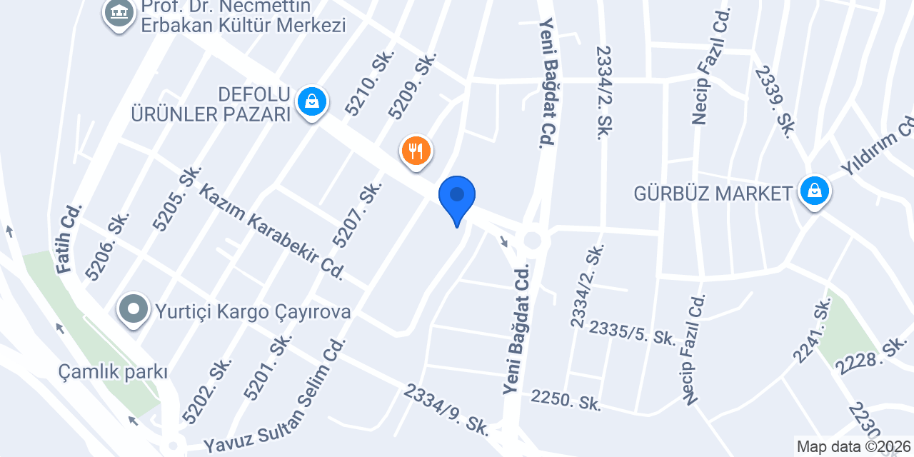 Sekay Akrilik konumu
