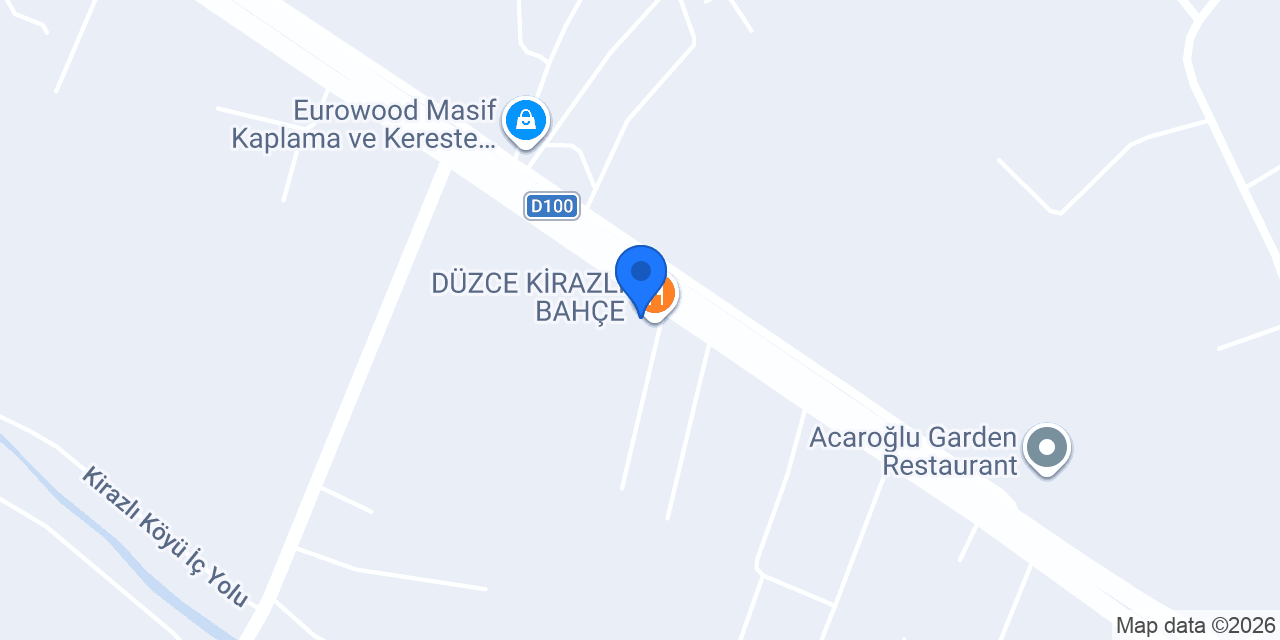 DÜZCE KİRAZLI BAHÇE konumu