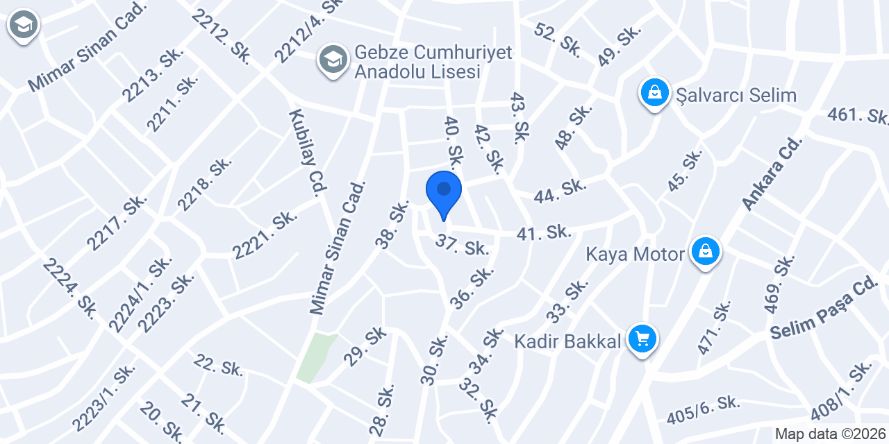 2 D Kimya Sanayi ve Tic. Ltd. Şti. konumu