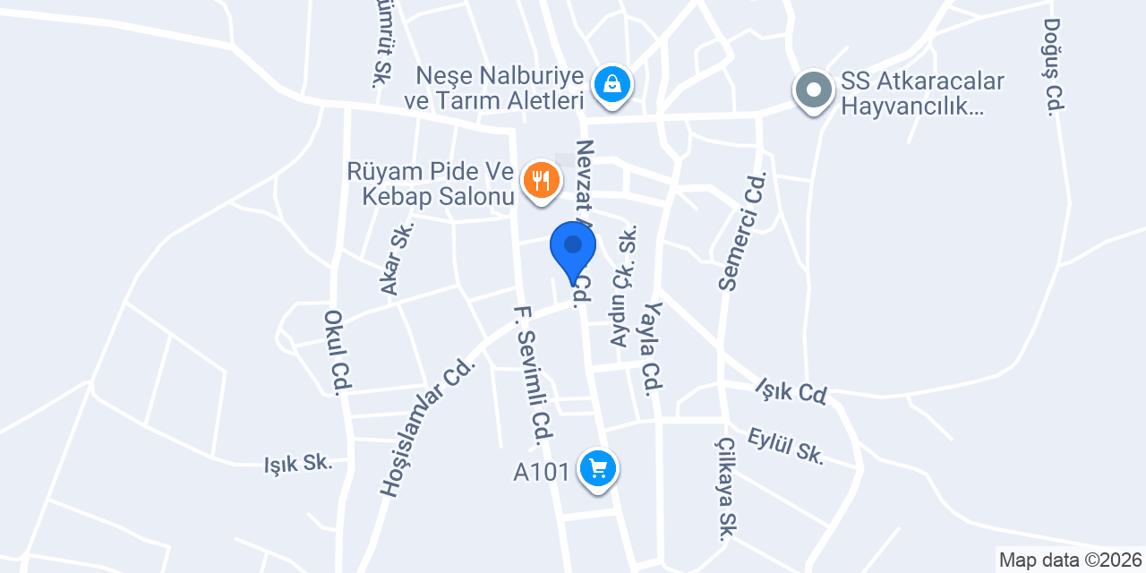 ATKARACALAR NOTERİ konumu
