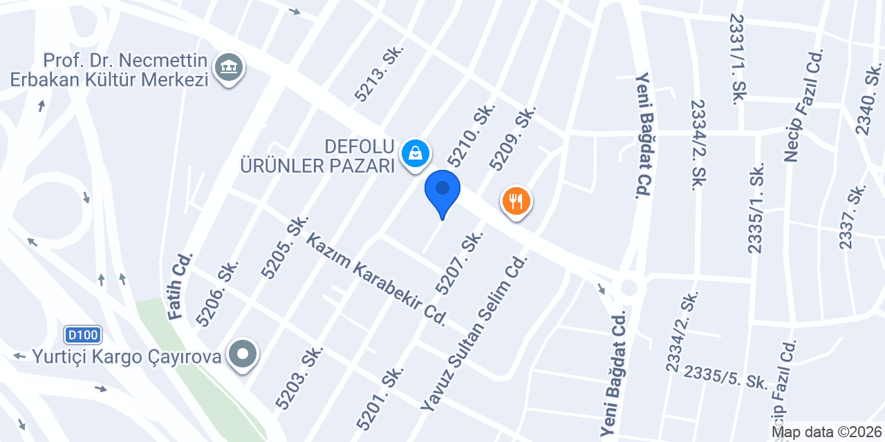 Çayırova Ortaokulu konumu