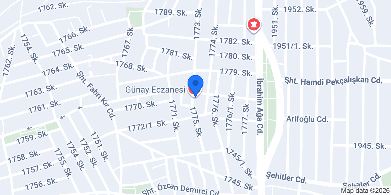 Günay Eczanesi konumu