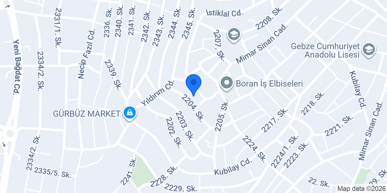 ASER İŞ ELBİSELERİ konumu
