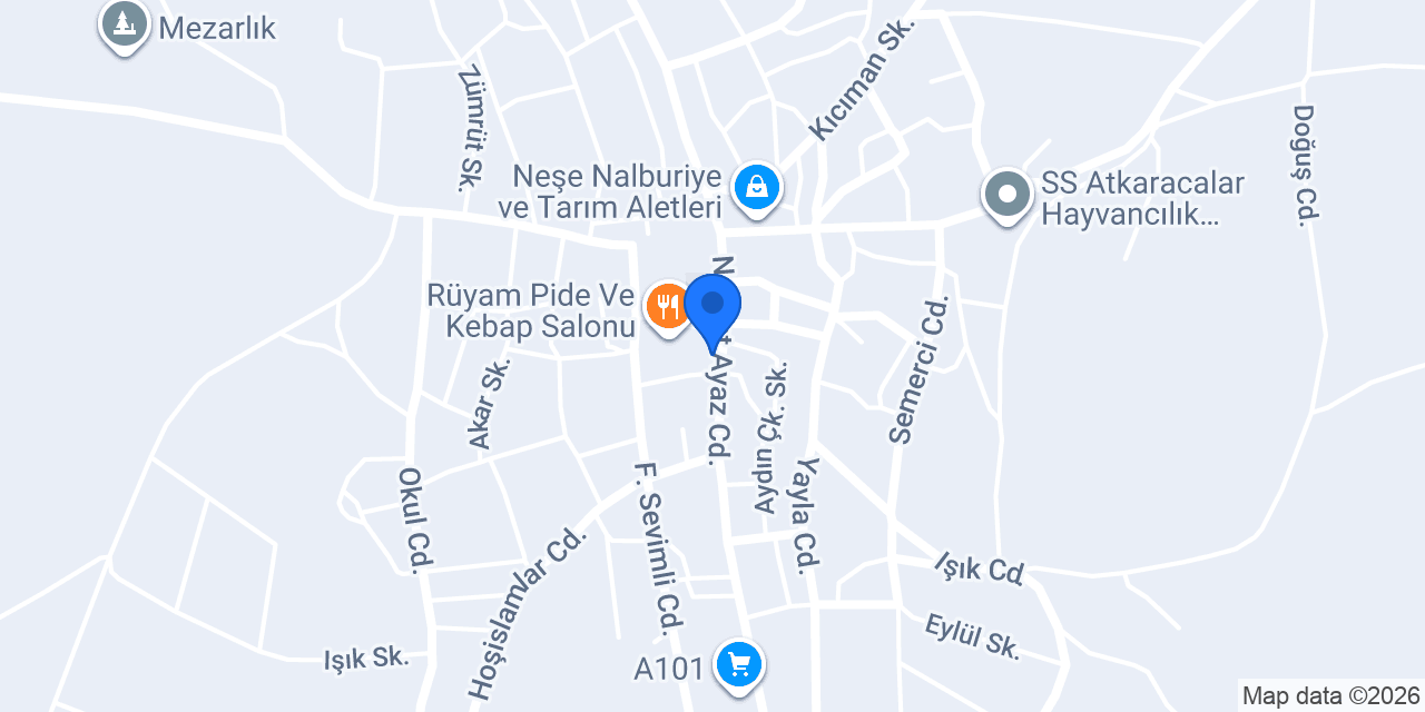 Karaca Pastanesi konumu