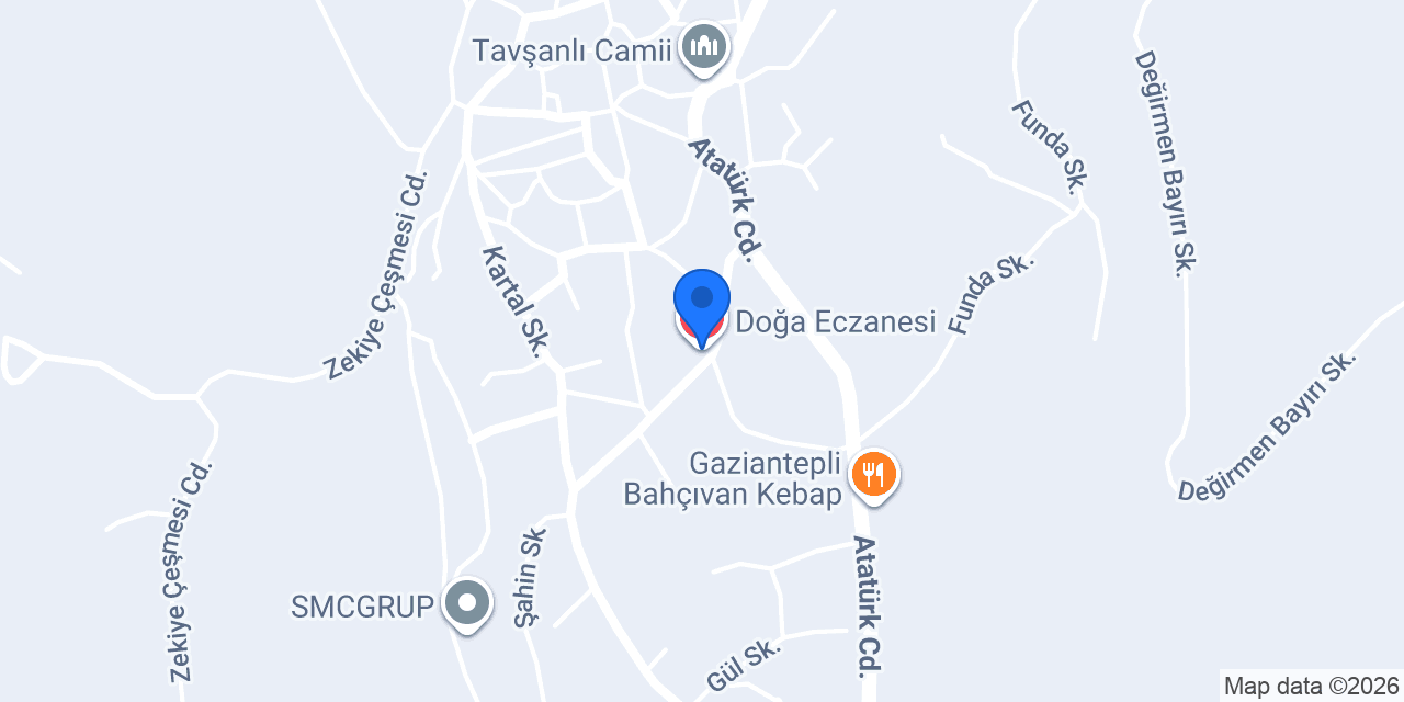 Doğa Eczanesi konumu
